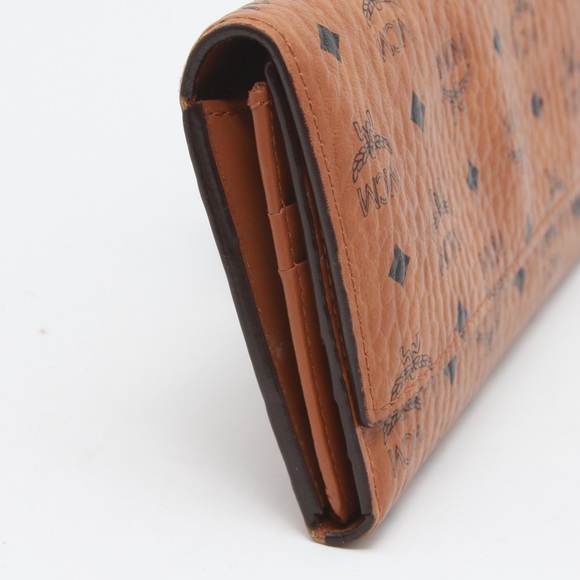 MCM signature logo-print coated canvas tri-fold wallet. - Picture 4 of 14